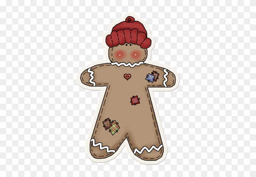 Primitive Gingerbread Man * - Christmas Clipart #548468