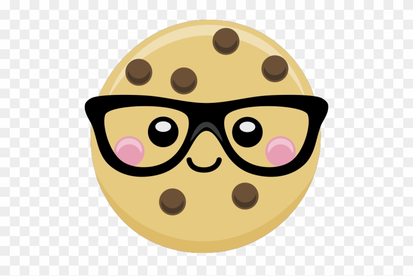 Chocolate Chip Cookie Clipart Black And White Download - Nerdy Nummies Smart Cookie #548561