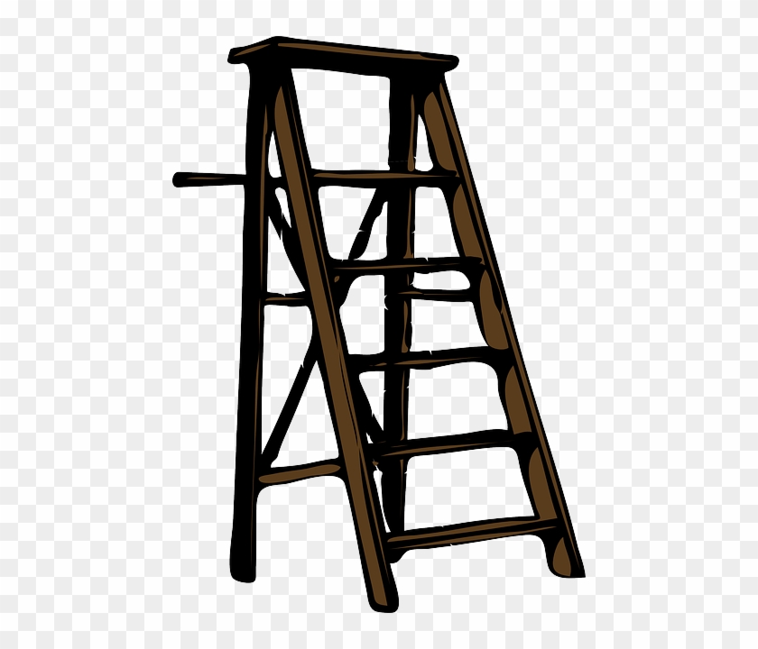 Tool, Steps, Step, Wood, Ladder - Ladder Clipart #548613