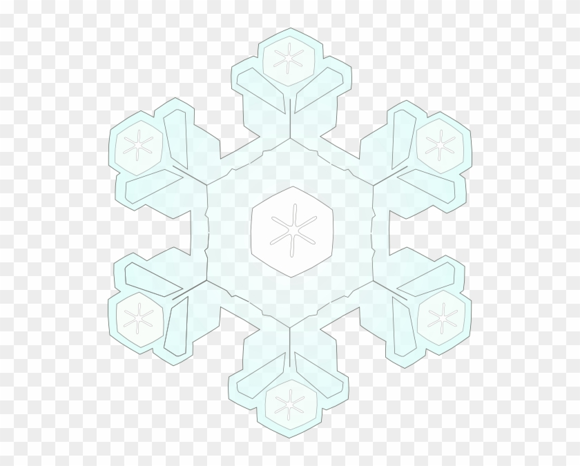 Free Vector Snowflake 4 Clip Art - Snowflake Clip Art #548637