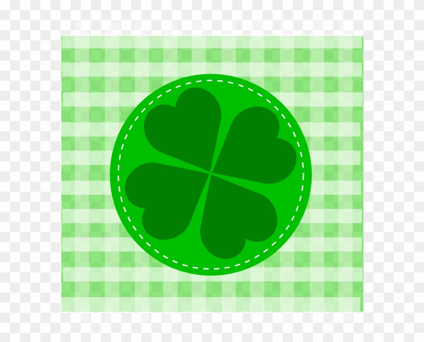 Four Leaf Clover, Shamrock, Gingham, Clipart, Clip - Trevo Da Sorte Png #548665