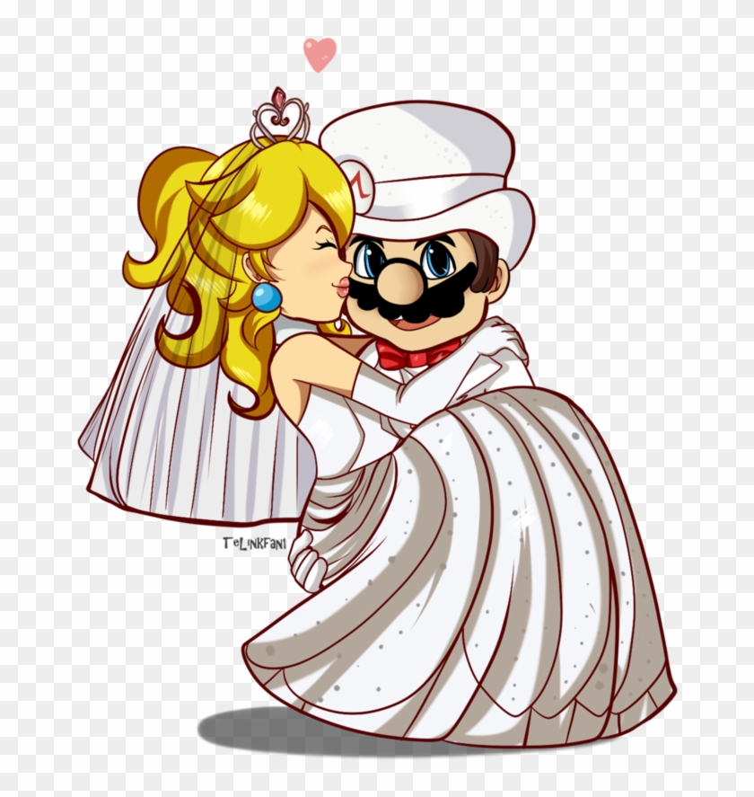 Wedding Mario X Peach By Telinkfan1 - Mario And Peach Wedding - Free Transp...