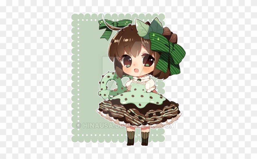 Pretzel Crisp Mint Chocolate Chip Gijinka - Mint Chibi #548724