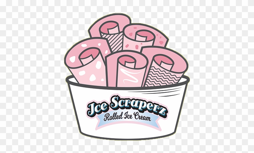 Rolled Ice Cream Clipart - Roll Ice Cream Logo #548769