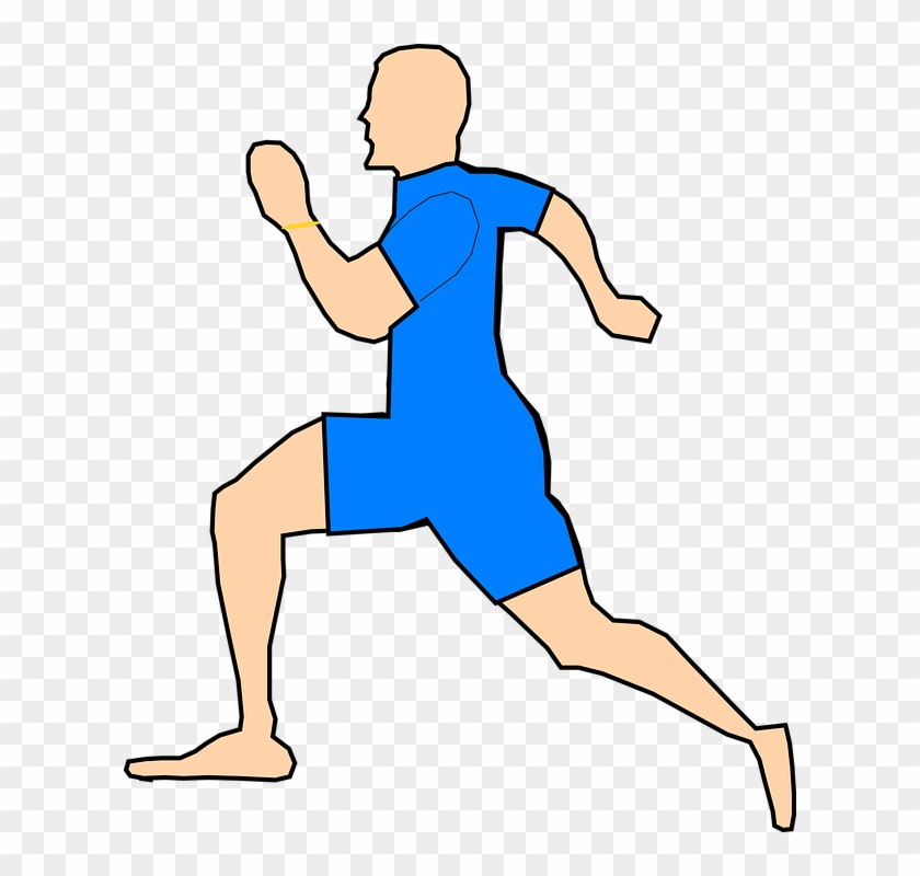 Man Running Jogging - Cartoon Running Man Clip Art #548793