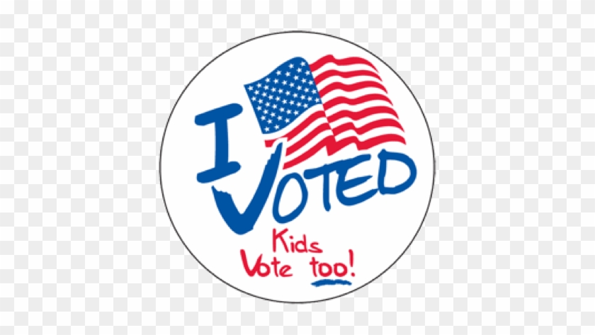 Kids Vote Too - Voted By Mail Stickers #548815