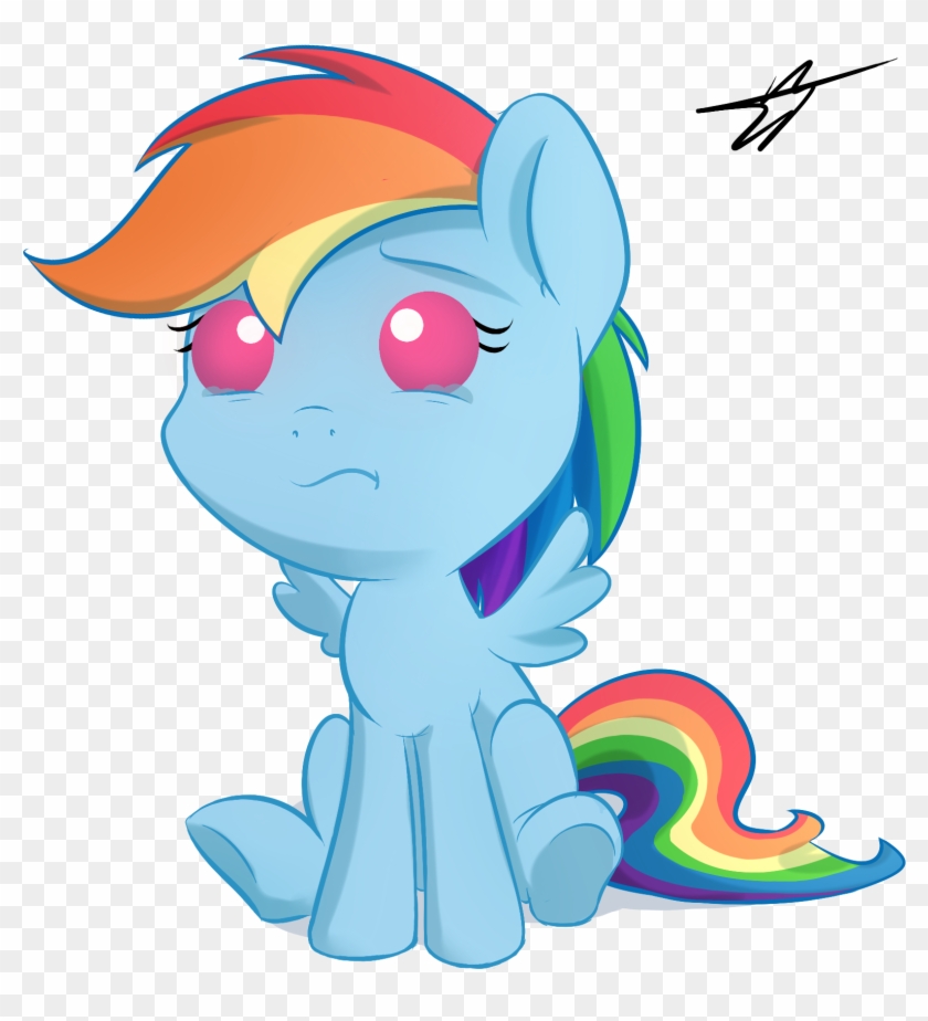 Baby Rainbow Dash By K - Rainbow Dash As A Baby #549139