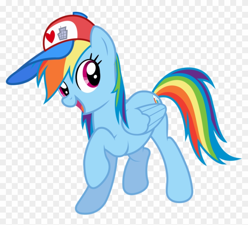 Rainbow Dash And Her Hat By Xhalesx - Rainbow Dash Baseball Cap #549274