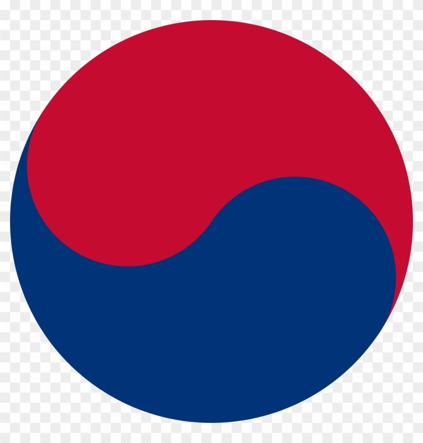 Korean Taegeuk Symbol - Korean Flag Yin Yang #549312