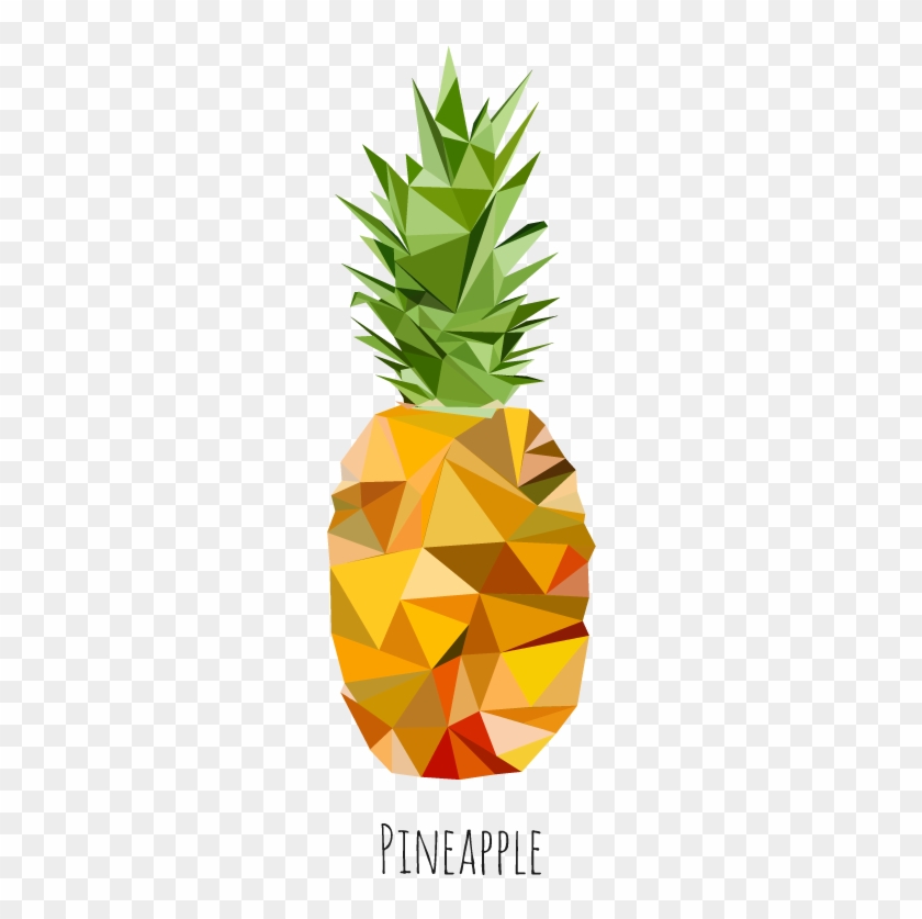 Low Poly Pineapple I Created In Illustrator Nanas Pineapple - Low Poly Pineapple #549358