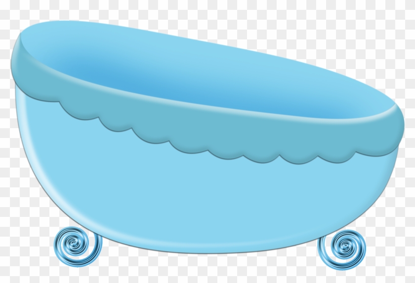 Infant Bathtub Drawing Cartoon Illustration - Blue Bathtub Drawing #549362