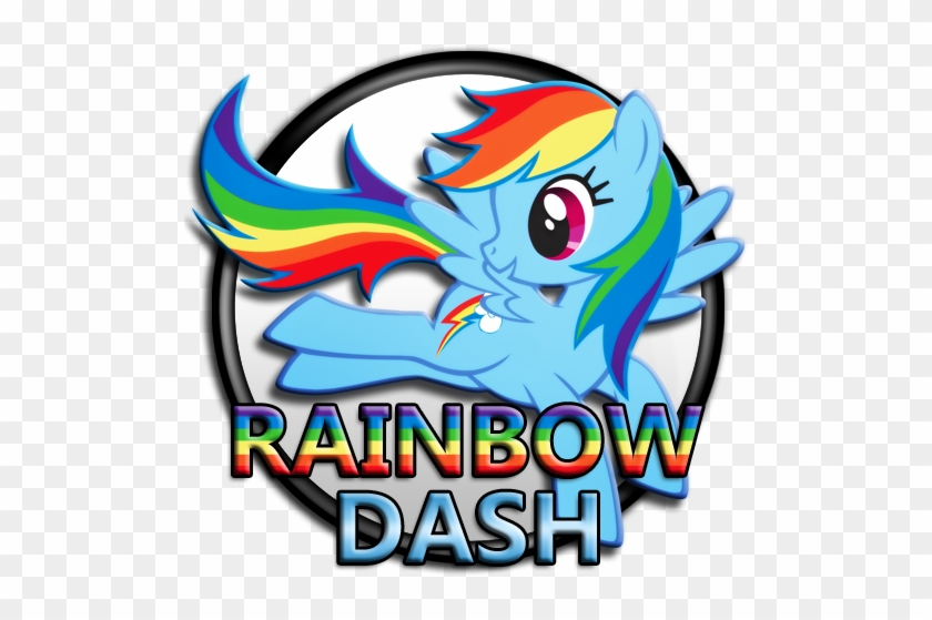 My Little Pony Rainbow Logo For Kids - Rainbow Dash In Words #549386