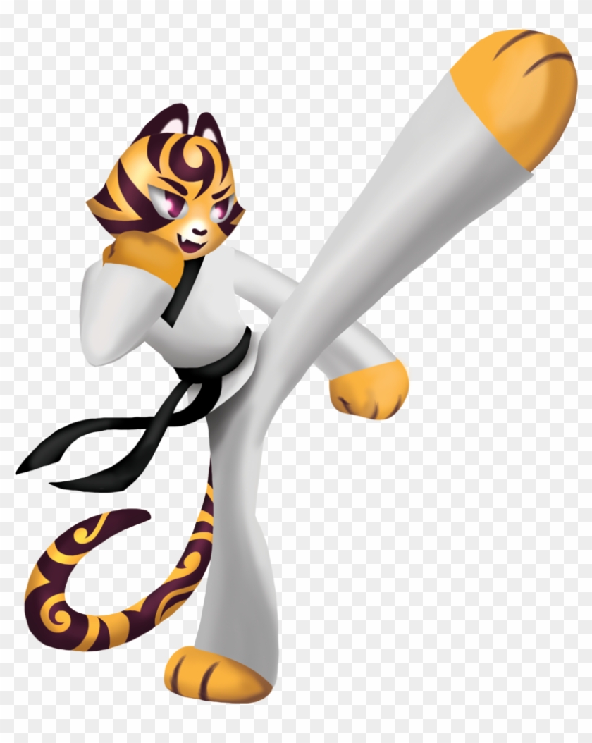 River Taekwondo Tiger By Snowboardleopard River Taekwondo - Taekwondo Kick Tiger #549398