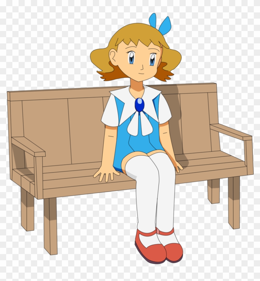 Molly Sitting On The Bench By Ottermiikun - Bench #549489