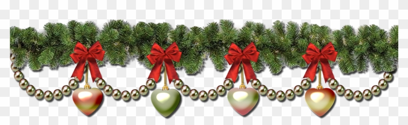 Christmas Garland Border Transparent - Christmas Garland Border Transparent #549609