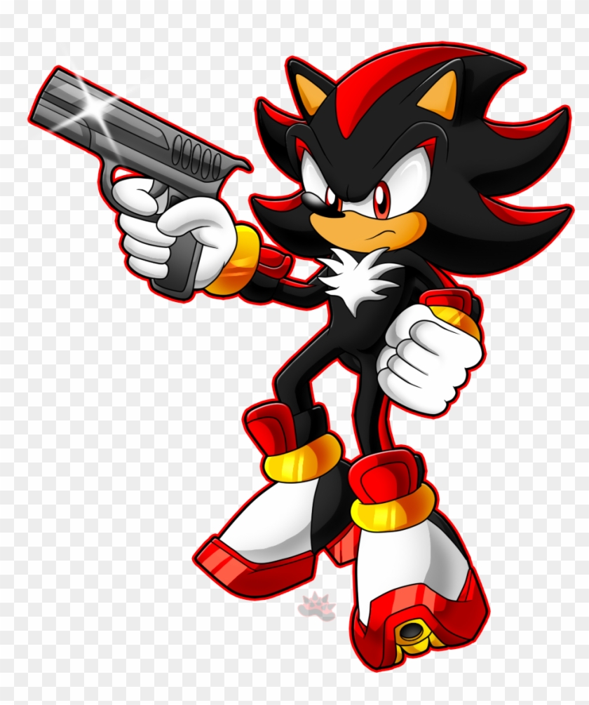 PsBattle: Shadow the Hedgehog statute pointing a gun at Sonic the Hedgehog  plushie : r/photoshopbattles