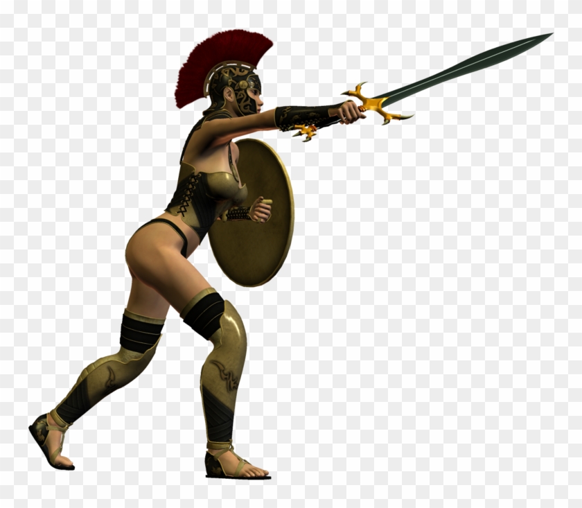 Ecathe 23 2 Spartana - Spartan Woman Warrior Art #549672