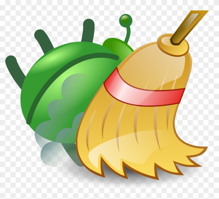 Green Bug And Broom - Broom Emoji Ios #549771