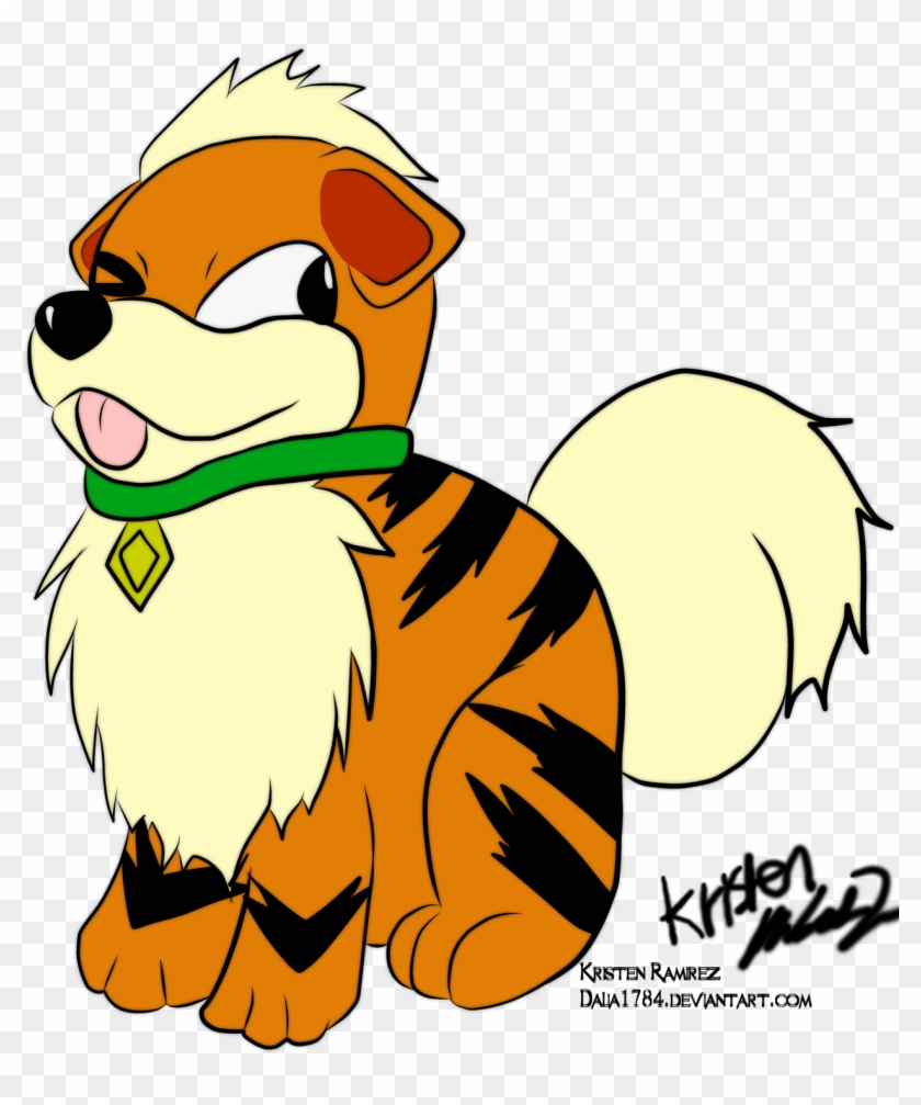 Growlithe By Dalia1784 - Flat Color Drawing #549811