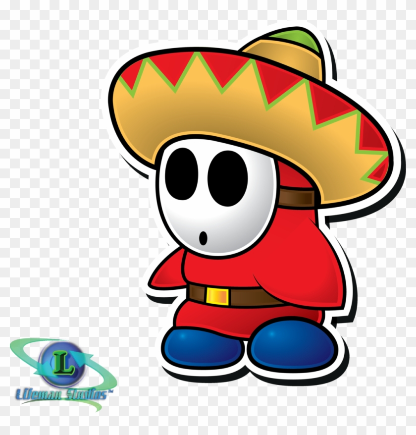 Man - Sombrero - Shy Guy Paper Mario #549878