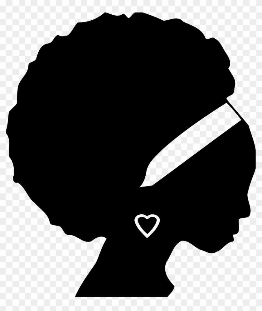 Warrior Head Silhouette - African American Woman Silhouette #550032