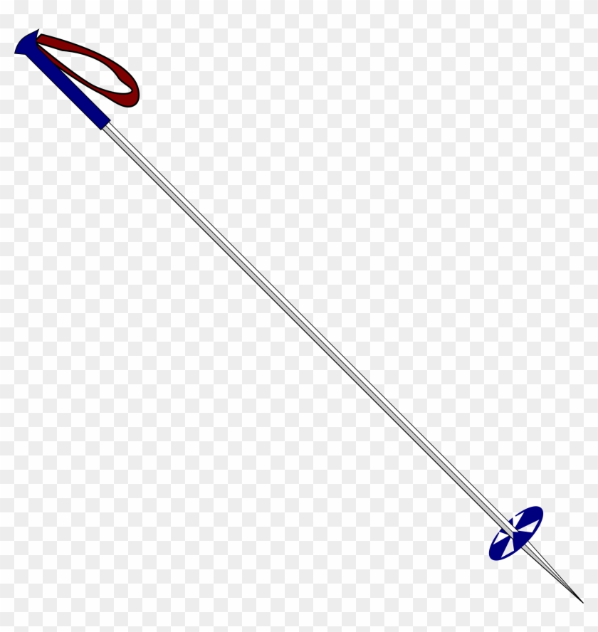 Ski Clipart Ski Poles - Ski Pole Clipart #550221