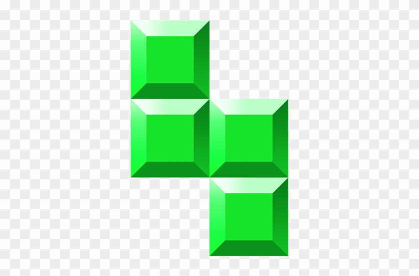 Loved Globally By People Of All Ages And All Cultures, - Green Tetris Block #550300