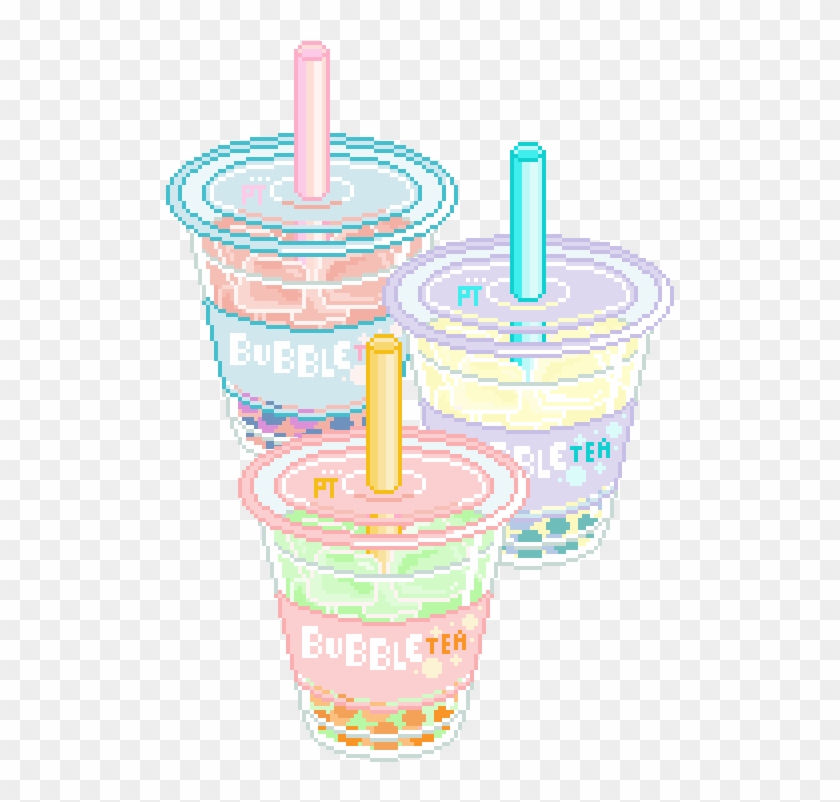 “ Bubble Tea Time ｡・ﾟ Oﾟ ” - Kawaii Bubble Tea Gif #550338