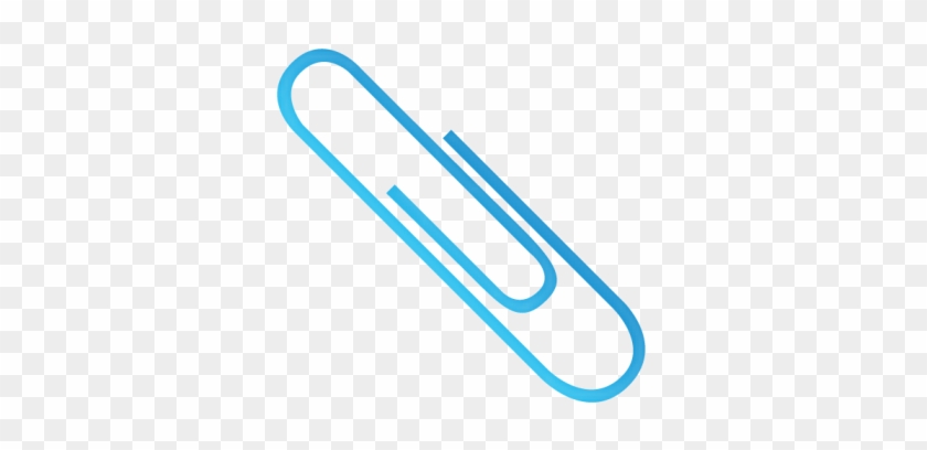 Paperclip-blue - Colorful Paper Clips Png #550421