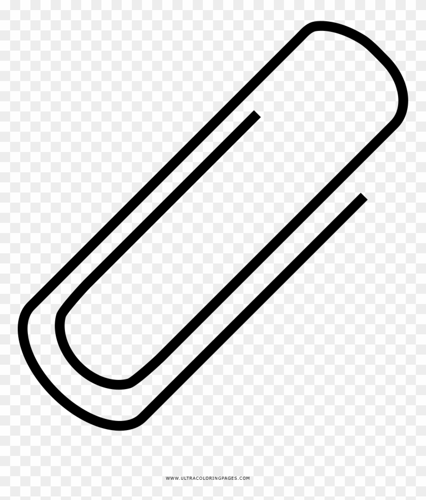 Paper Clip Coloring Page - Desenho De Um Clipe #550433