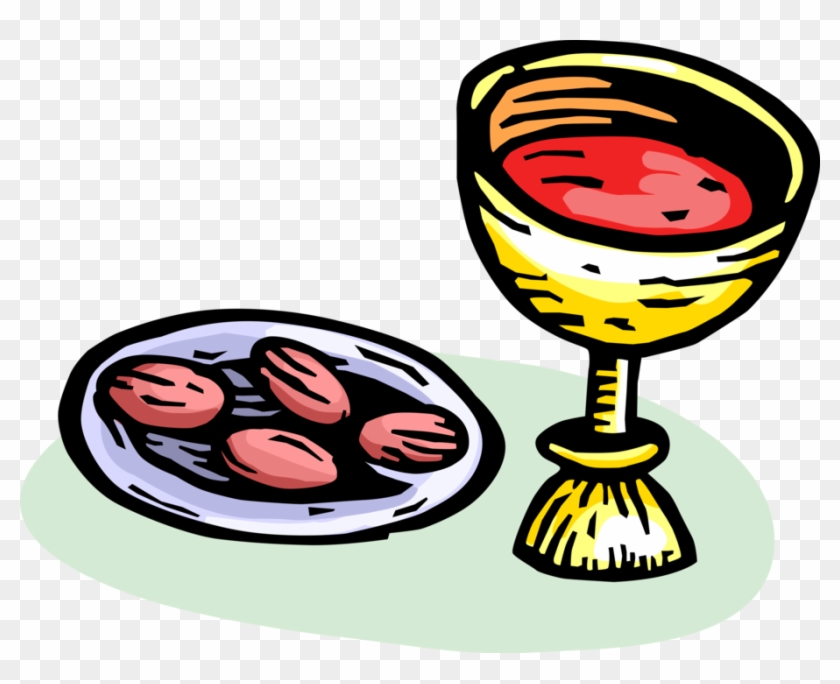 Vector Illustration Of Holy Communion Eucharist Christian - Eucharist #550456