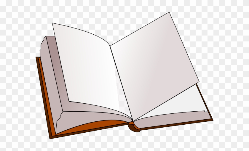 Blank Open Book Clip Art Open Book With Blank Pages - Open Book Clip Art #550726