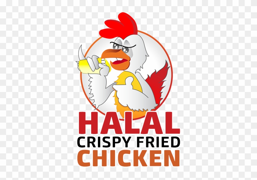 Halal Crispy Fried Chicken Restaurant Branding - Crispy Chicken Logo Design #550901