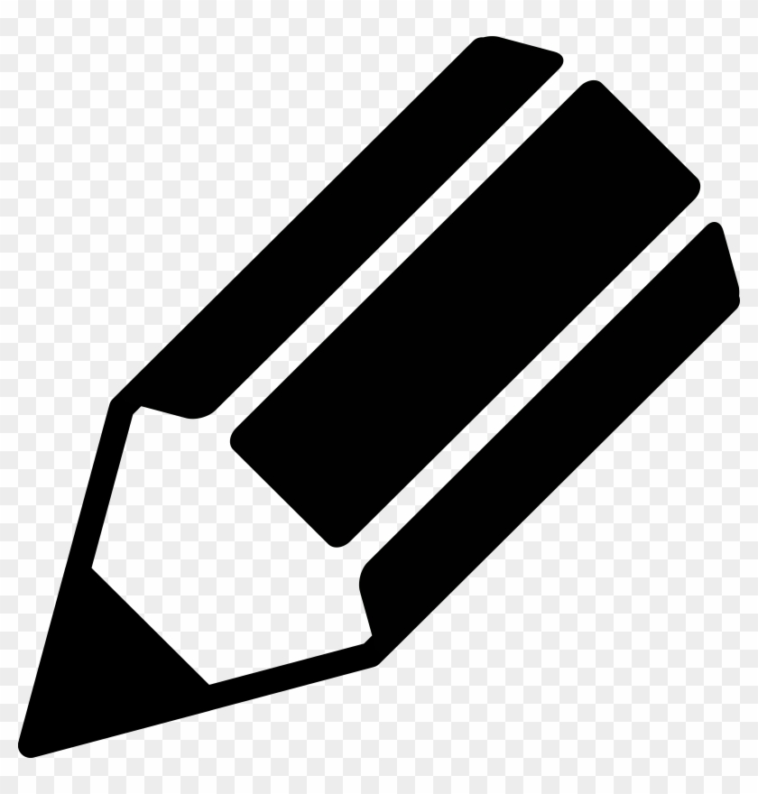 Paper And Pencil Clipart Black White Templates Corner - Pencil Logo Black And White #551020