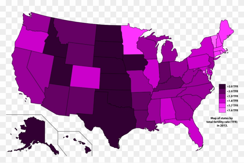 Map Of U - Red Blue States 2017 #551274