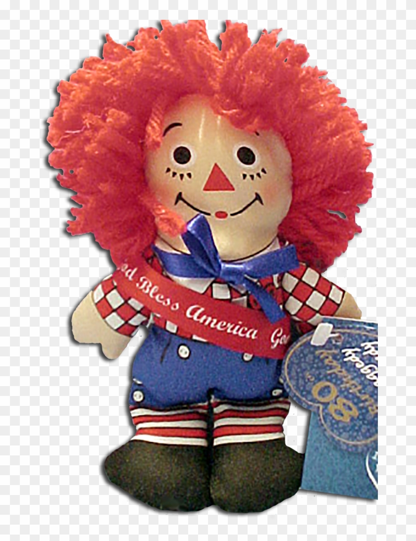 God Bless America Raggedy Andy Mini Plush Rag Doll - Cartoon #551281