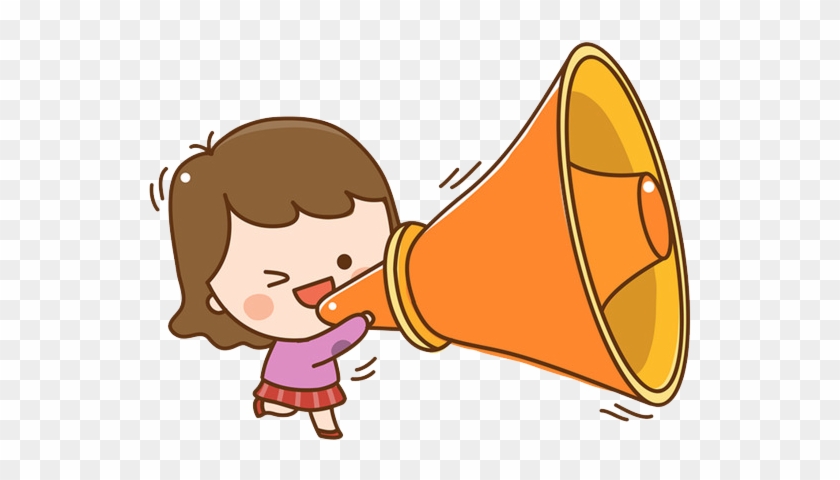 Loudspeaker Cartoon Clip Art - Shouting Cartoon Png #551321