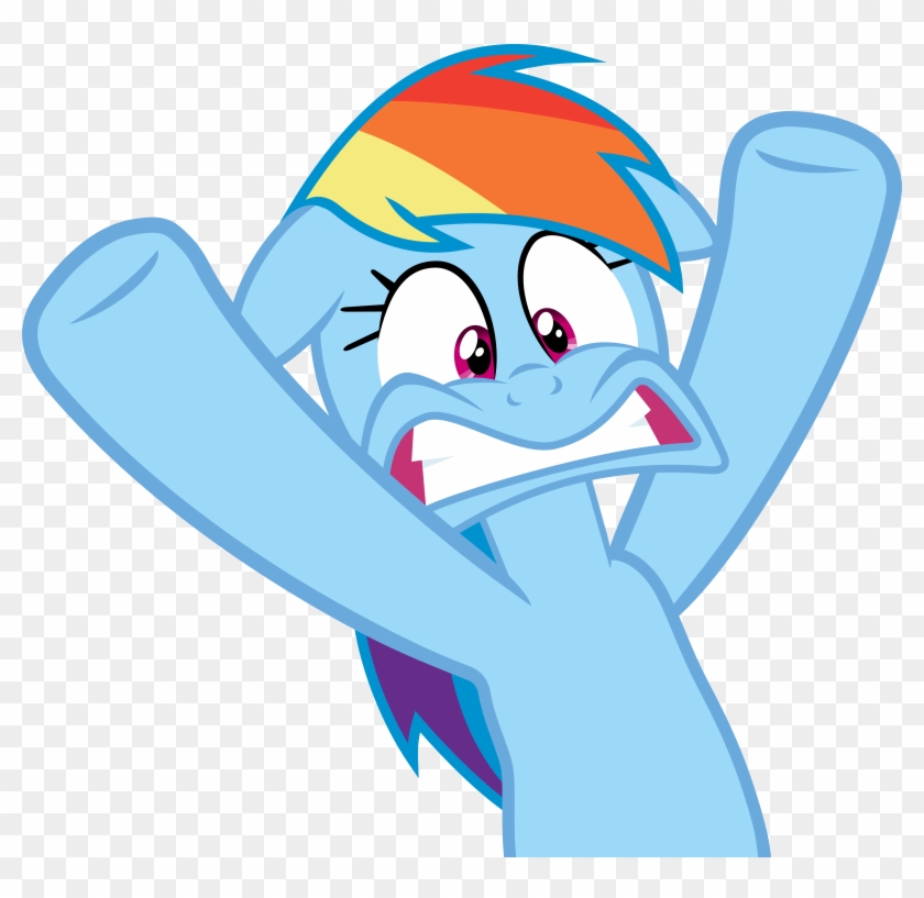 No La Vi - Rainbow Dash Face Vector #551541