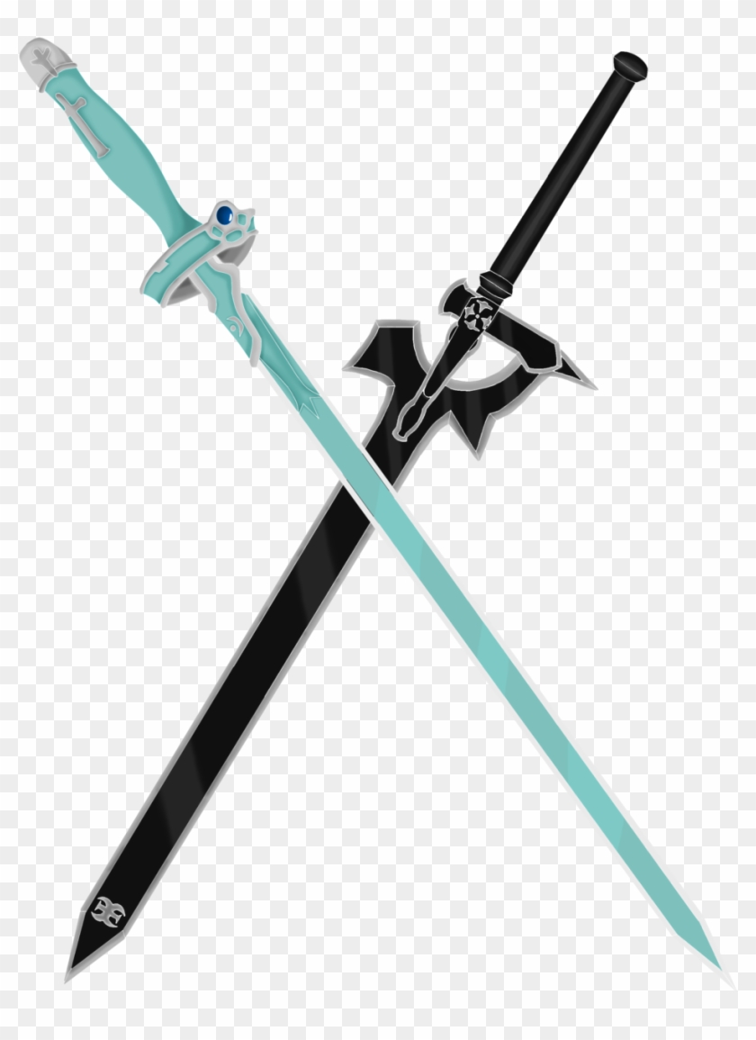 28 Collection Of Kirito Sword Dark Repulser Drawing - Kirito And Asuna Swords #551551