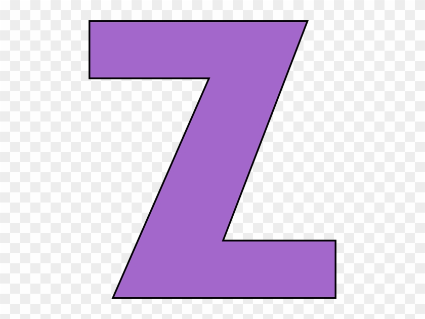 Purple Letter Z Clip Art Image Alphabet Clipart - Purple Letter Z #551645