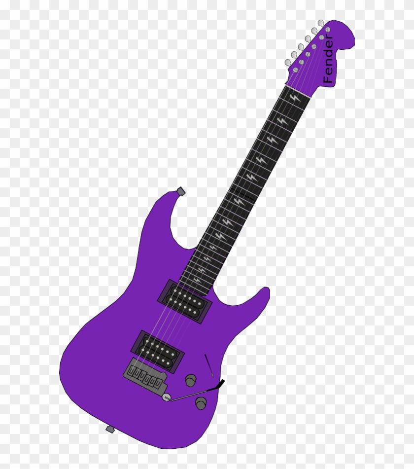 Guitar Clipart Blue Rock - Purple Electric Guitar Clip Art #551651