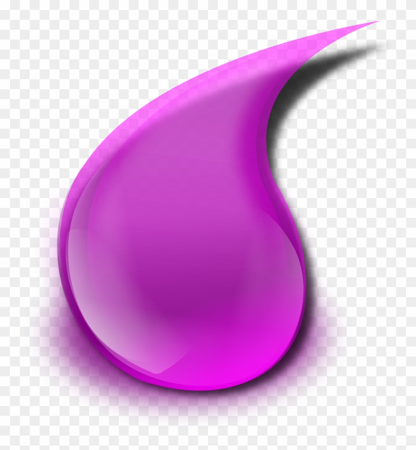 Water Drop Clipart Purple - Drop #551657