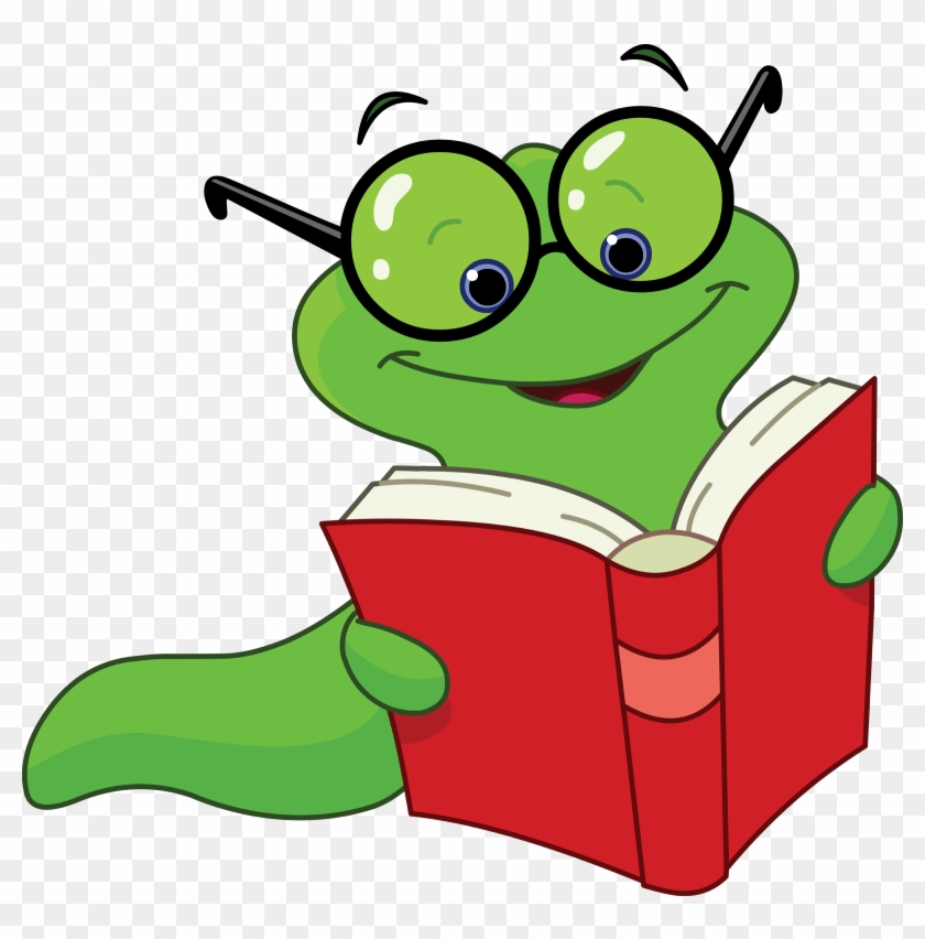 Reading Program - Book Worm Clip Art #551685