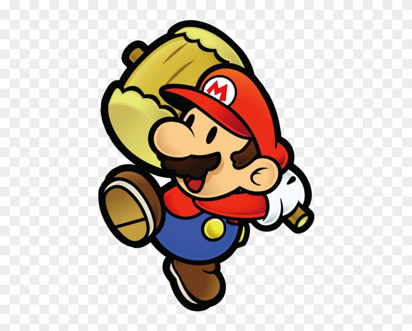 4057 Paper Mario Prev 452×600 Pixels - Paper Mario With Hammer #551704