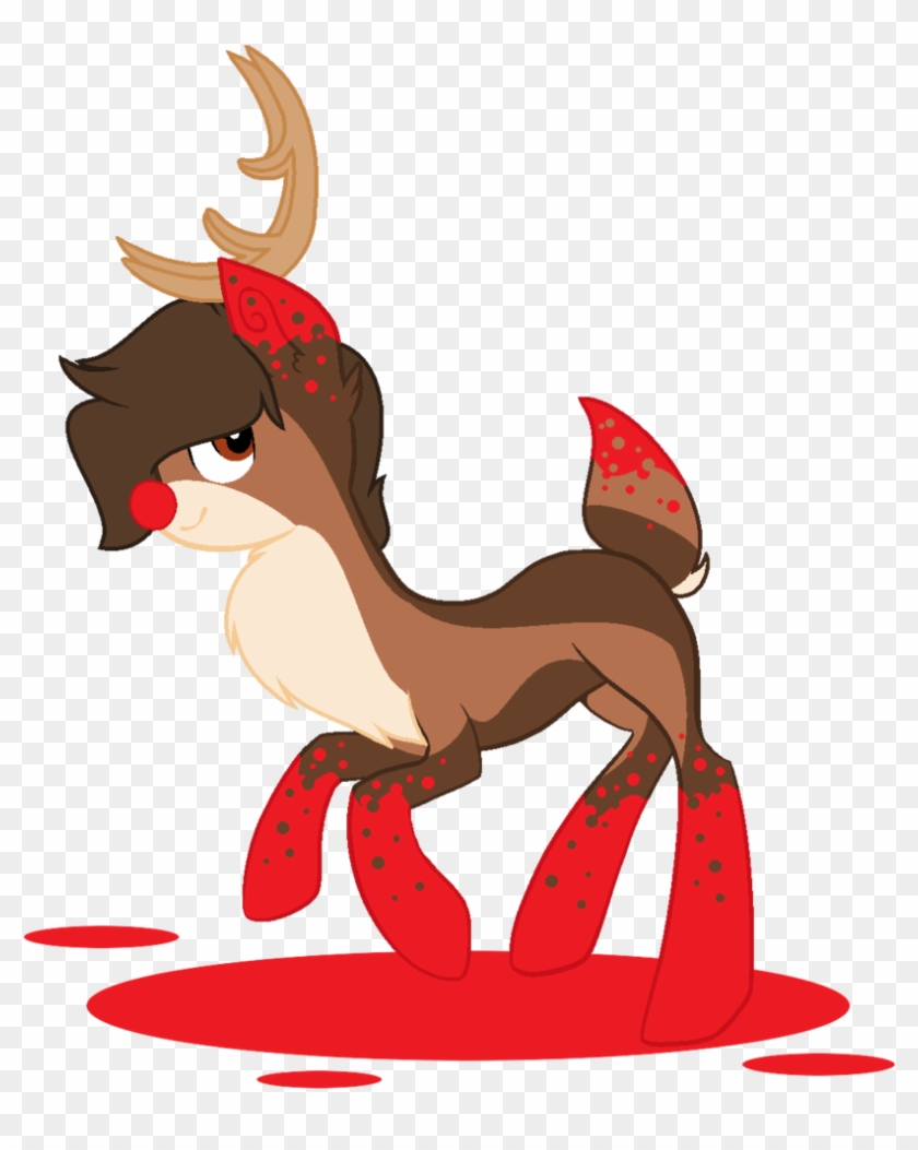 The Red Nosed Reindeer By Demure Doe - Illustration #551722