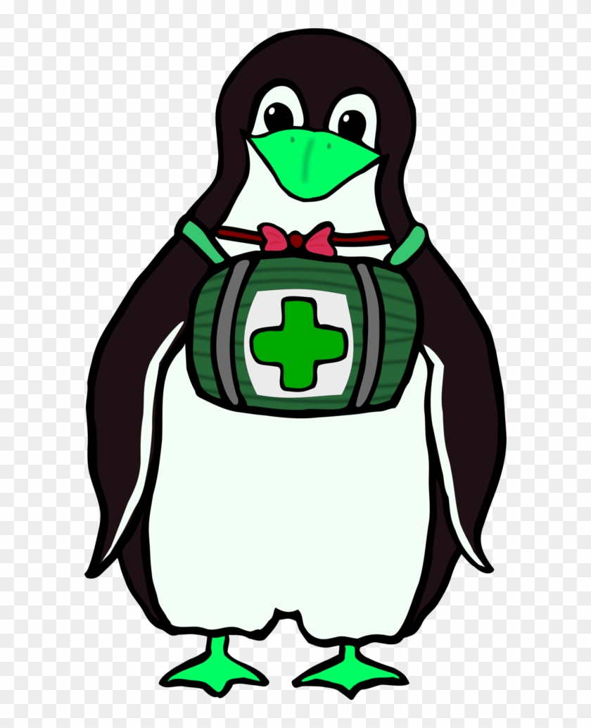 Penguin Wearing A First Aid Kit Clipart - Gegen Krebs Ist Viel Kraut Gewachsen: Mein Blasenkrebs #551731