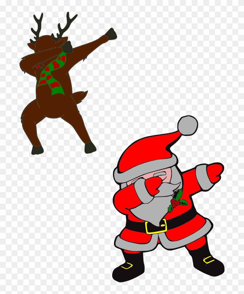 Holidays, Personal Use, Dabbing Santa And Rudolph, - Holidays, Personal Use, Dabbing Santa And Rudolph, #551744