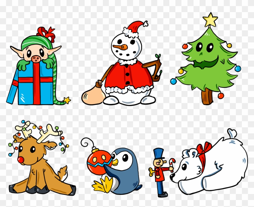 Christmas Tree Cartoon Snowman Clip Art - Christmas Tree Cartoon Snowman Clip Art #551896