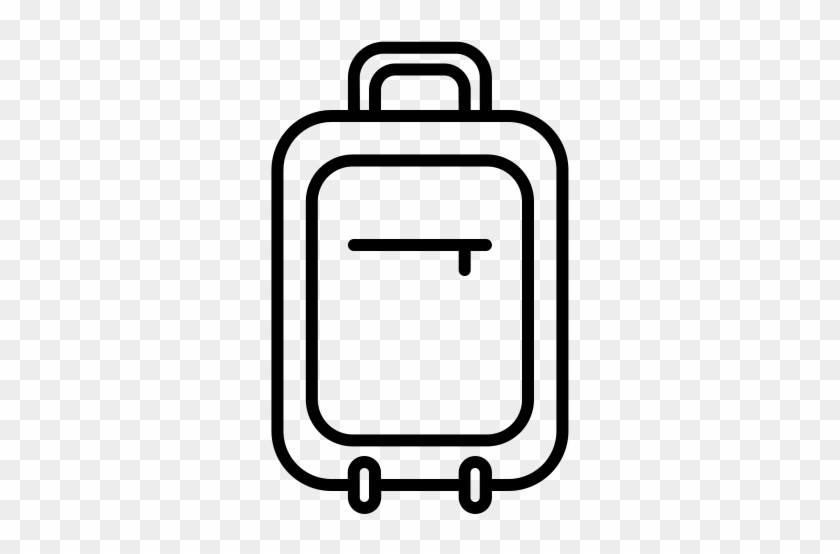 Ultra Vip Treatment - Rolling Suitcase Clipart Png Black And White #551922