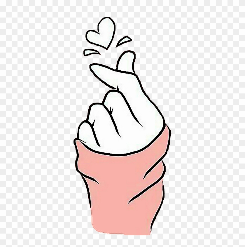 Report Abuse - Korean Finger Heart Png - Free Transparent PNG Clipart